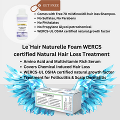 15% Trichogenoxil Broad Spectrum Natural Hair Loss Prevention Foam for Men & Women 2 Packs 4-Months Supply