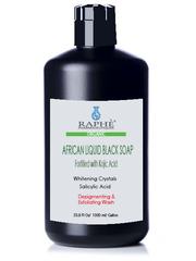 African Liquid Black Soap With Kojic Acid  Concentrate 2-Packs Private Label Natural Cleanser