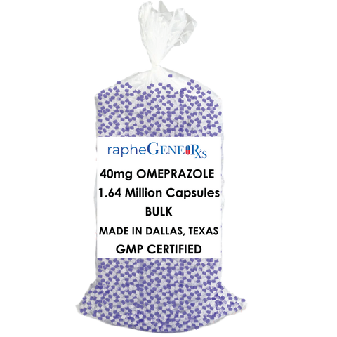 Contract manufactured Bulk Omeprazole 40mg Extra Mini Purple Capsules