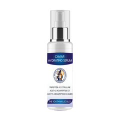 Anti Aging Caviar Hydrating & Skin Renewal Serum 16oz Plus 3-Ionic Anti-Wrinkle Serum Applicator Face Massager