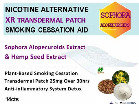 Cytisine Sephorine Nicotine Alternative Smoking Cessation Transdermal Patch 25mg of Over 30 Hours
