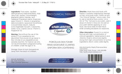 Natural Concentrate of Kojic Acid Body Wash Scrub and Porcelain Skin Lightening Toner Cream Pack