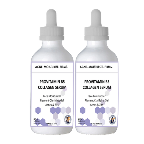 Provitamin B5 Antioxidant Collagen High Potency Face Treatment Serum A Packs of 2-70 ml