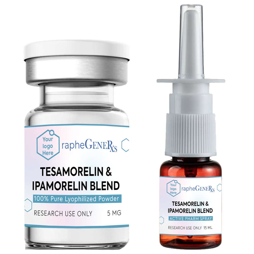 Tesamorelin & Ipamorelin and Other Clinical Peptide Lyophilized Powder & Spray 15ml