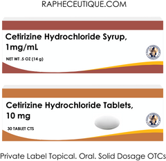 Betamethasone Budesonide Cetirizine Ciclopirox Tablets and Topical Cream Private Label