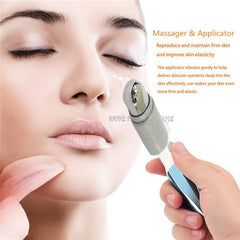 Acetyl HexaPeptide Chin & Neck Lifting Serum 120ml With 3-Mini Ionic Anti-Wrinkle Serum Applicator Massager