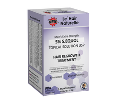Natural Hair Care For Men with Minoxidil S.EQUOL Caffeine Vitamin E and Ketoconazole 5000 Unlabeled Units