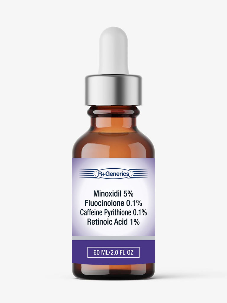 Minoxidil-Fluocinolone Caffeine Pyrithione  Retinoic Acid Serum Plus 30 Satchets of Hair Loss Treatment Patch Per Kit