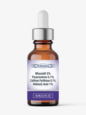 Minoxidil-Fluocinolone Caffeine Pyrithione  Retinoic Acid Serum Private Label for Clinical Practice
