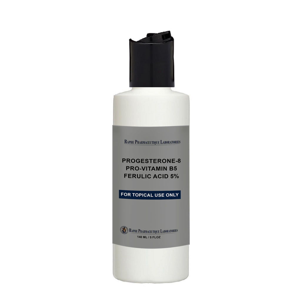 8% Progesterone Gel With Panthenol, MSM and Ferulic Acid Private Label Sample 100ml