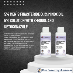 Men`s Finasteride Minoxidil Serum With S-Equol and Ketoconazole Private Label For Clinical Practice