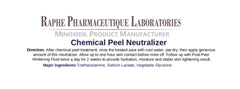 Chemical Peel Neutralizer pH Modifier 120ml