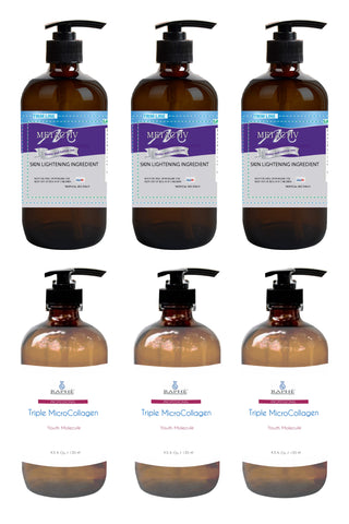 Stable Liquid Hydroquinone &  ProCollagen Collagen Emulsion Youth Molecule Formulary Pack